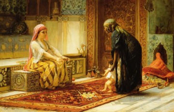 Los primeros pasos árabe Frederick Arthur Bridgman Pinturas al óleo